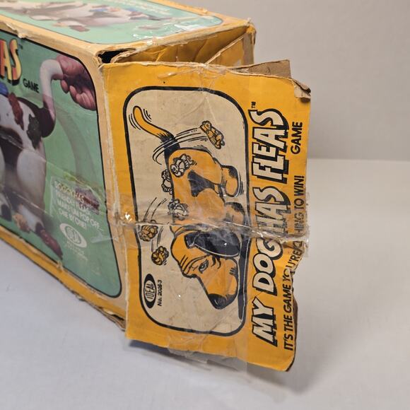 My Dog Has Fleas 1979 Basset Hound Kids Toddler Family Game Box Near Complete - Picture 11 of 12
